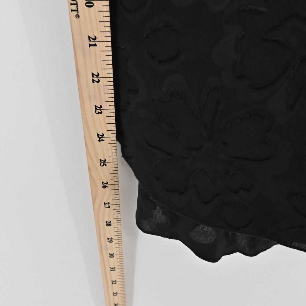 Aritzia Wilfred Womens‎ Silk Textured Top Size M Black Floral Sleeveless Blouse - Picture 4 of 12